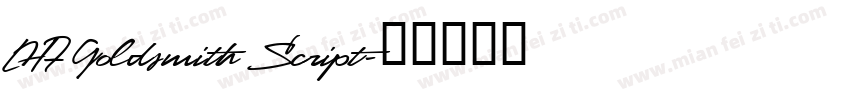 LHF Goldsmith Script字体转换